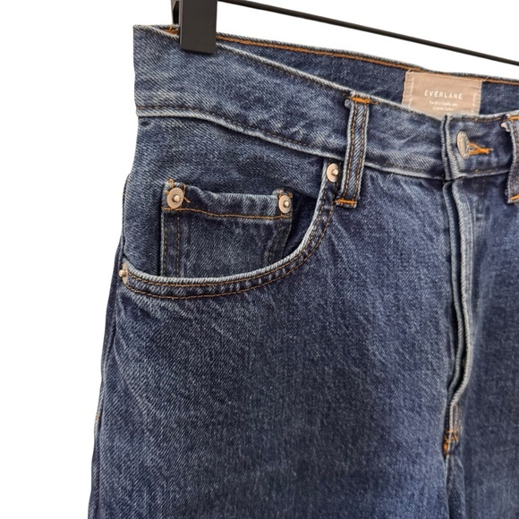 Everlane The 90's Cheeky Jean in "Deep Atlantic" 100% Organic Cotton Ankle Sz 25 - Picture 7 of 14